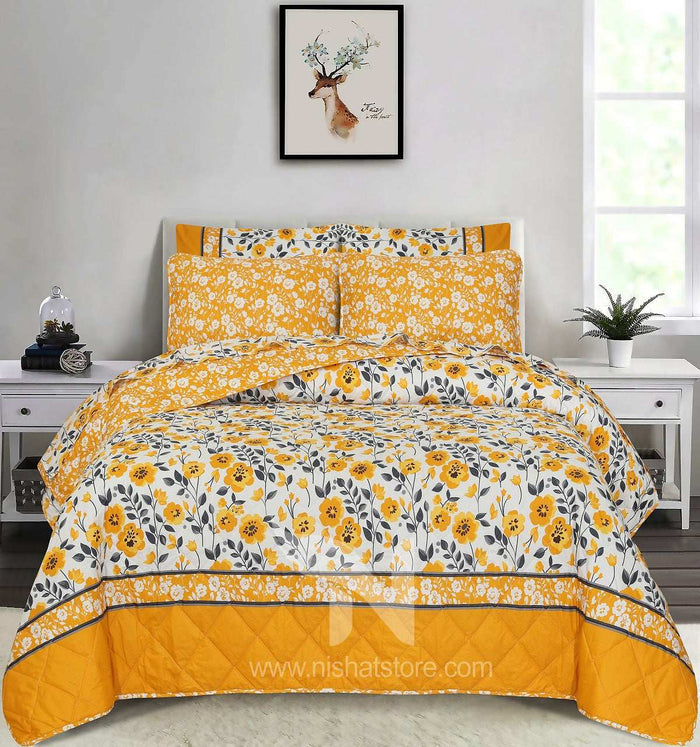Quilted Comforter Set 6 Pcs Design 934 - Nishat Creative Store