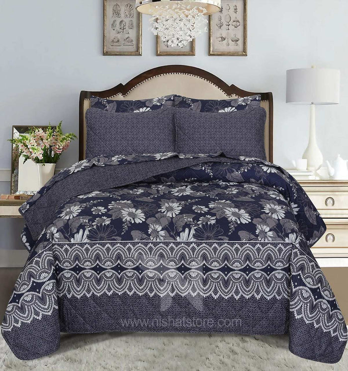 Quilted Comforter Set 6 Pcs Design 945 - Nishat Creative Store