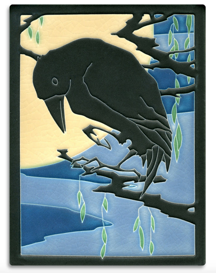 Raven – 6 x 8 art tile