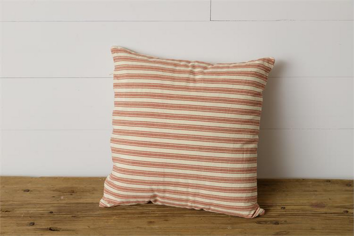 Red/White Striped Pillow