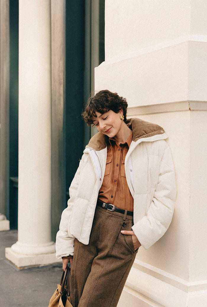 Petite Studio's Reign Wool Pants in Hazelnut