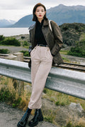 Petite Studio's Reign Wool Pants in Oatmeal