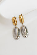 Remi Drop Stud Earrings - Gold and Silver - The Self Styler