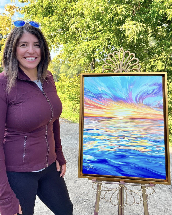 Lakeside living artwork by Michigan artist Mary Bea McWaters.