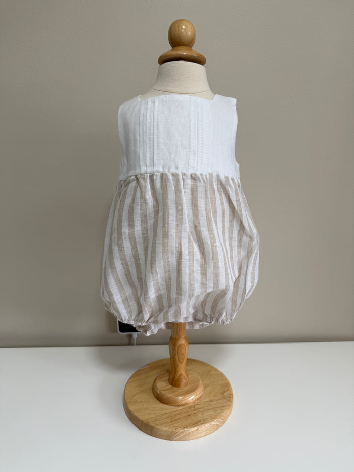 Romper Beige Stripes