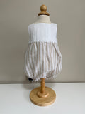Romper Beige Stripes