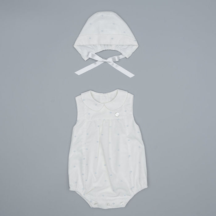 Romper Celeste Blue- 2pc