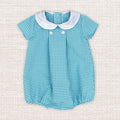Romper 'Checkered Fun' Turquoise