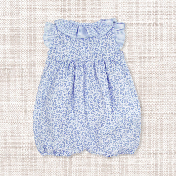 Romper 'Popelin Flores' Blue