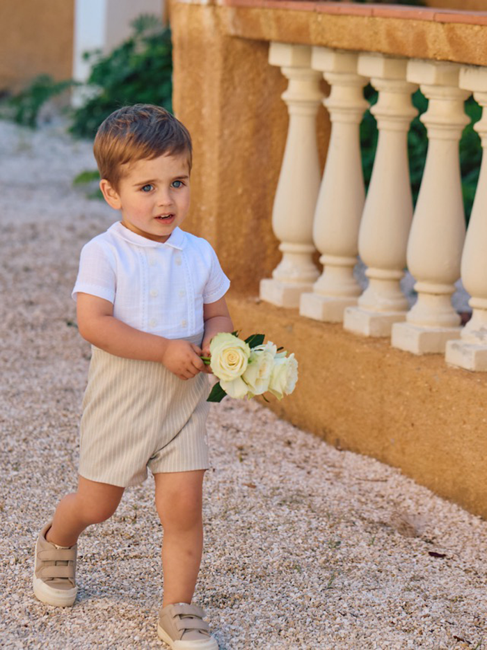 Romper 'Shantung Beige'