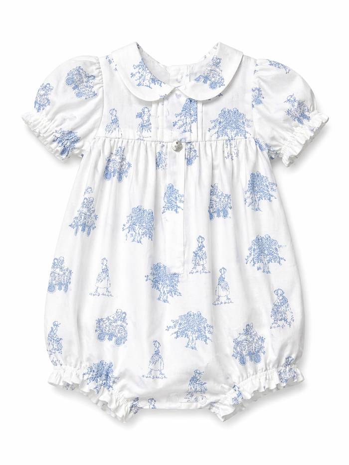 Romper 'Toile de Jouy' Blue