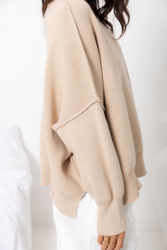 Romy Oversized Knit Jumper - Oatmeal