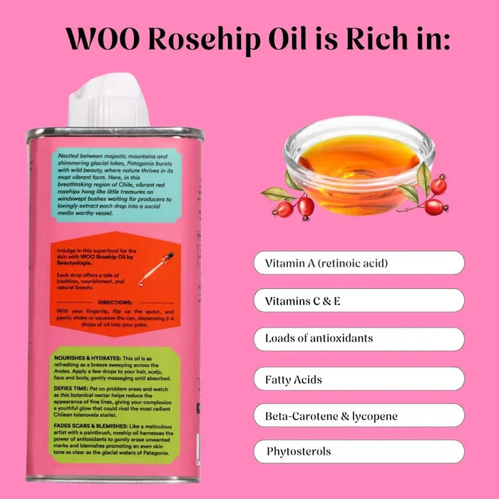 Rosehip Oil, 100% Organic