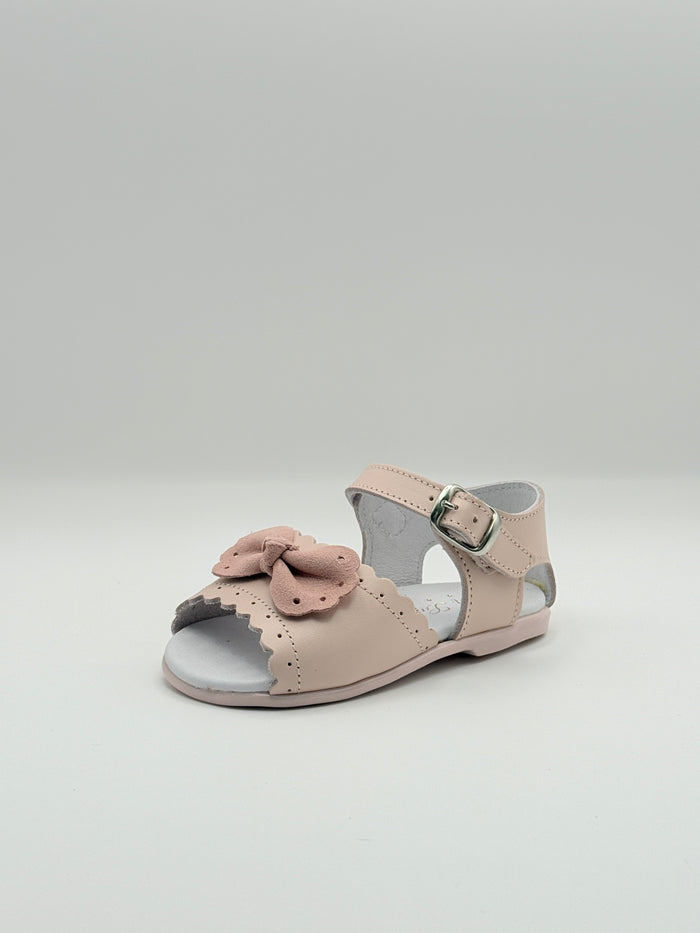 Sandal Scalloped Bow Pink