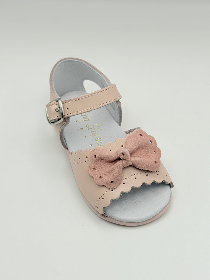 Sandal Scalloped Bow Pink