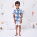 Short Set Blue Checks