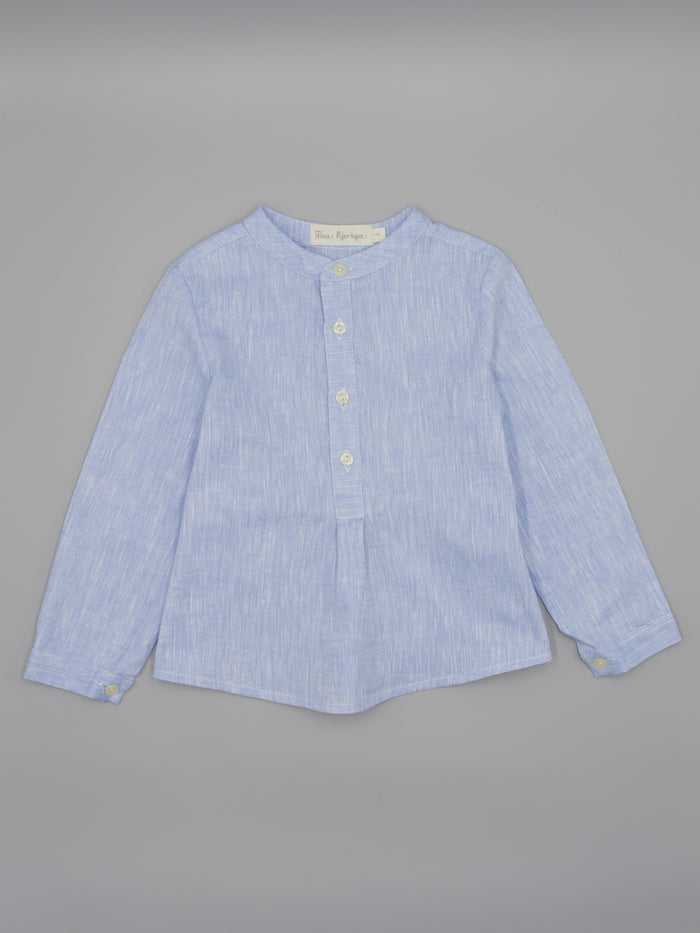 Short Set 'Blue Linen'