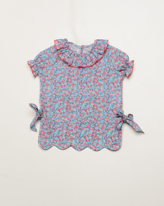 Short Set 'Floral Liberty' Coral