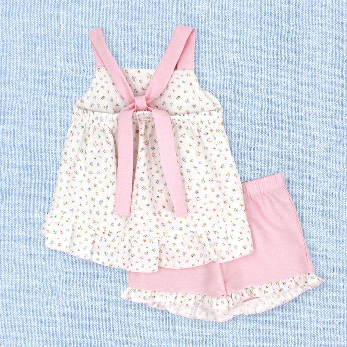 Short Set 'Piquet Florals'