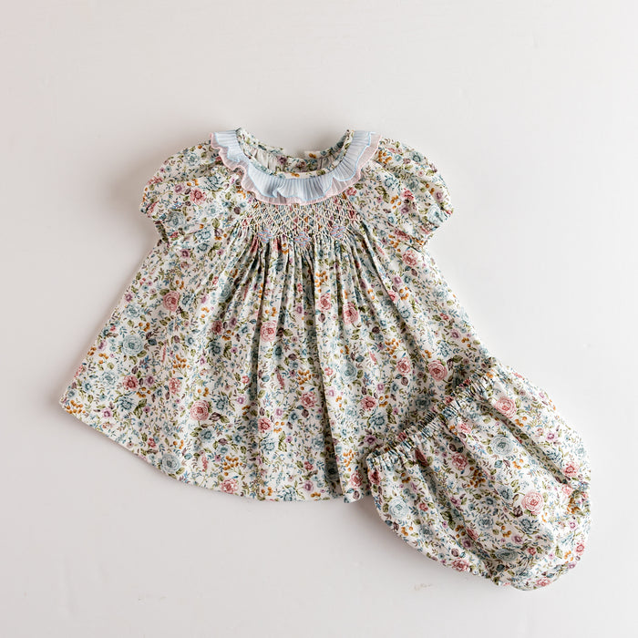 Smock Bloomer Set Blau