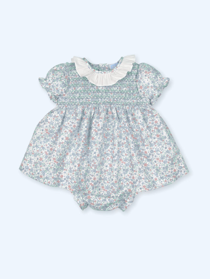 Smock Bloomer Set 'Viviana' Blue