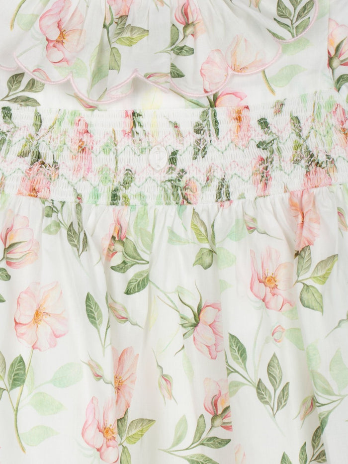 Smock Dress 'Flores Peach'