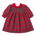 Smock Dress 'Tartan Red'