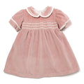 Smock Dress Velvet Pink