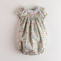 Smock Romper Blau