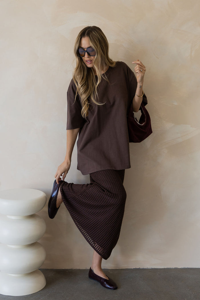 Sonny Relaxed-Fit Tee - Chocolate Brown