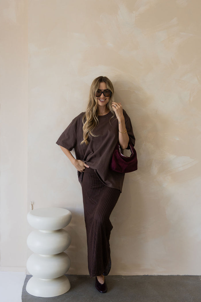 Sonny Relaxed-Fit Tee - Chocolate Brown