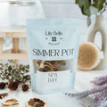 Lily Belle Boutique spa day simmer pot pouch with SIMMER POT and SPA DAY labels