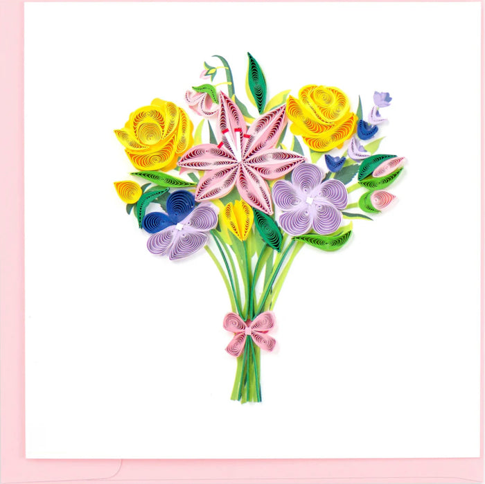 Spring Bouquet Quilling Card