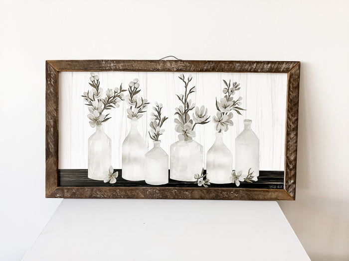 Stems in Vase- Large Sign