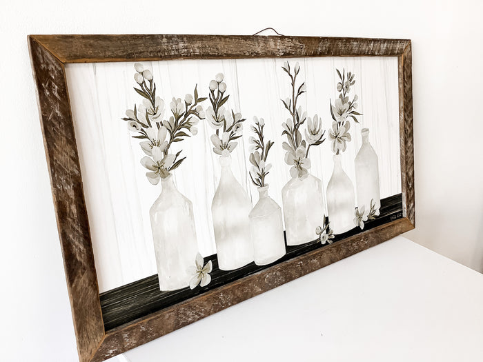 Stems in Vase- Large Sign
