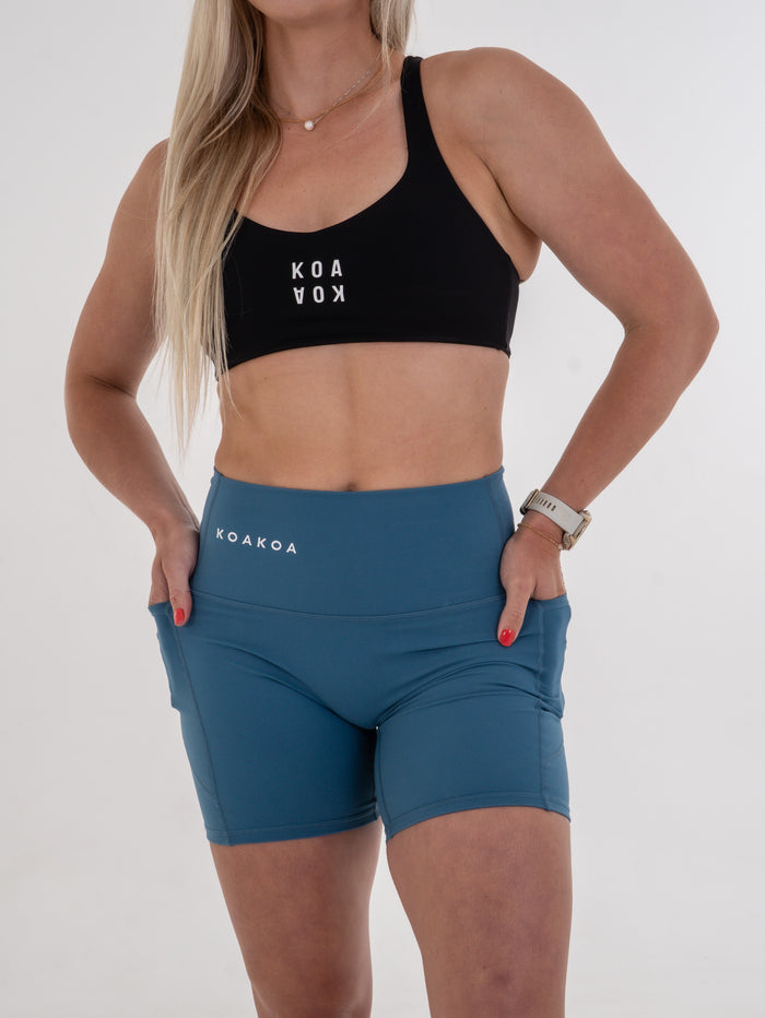 Summer Biker Pocket Shorts - Blue