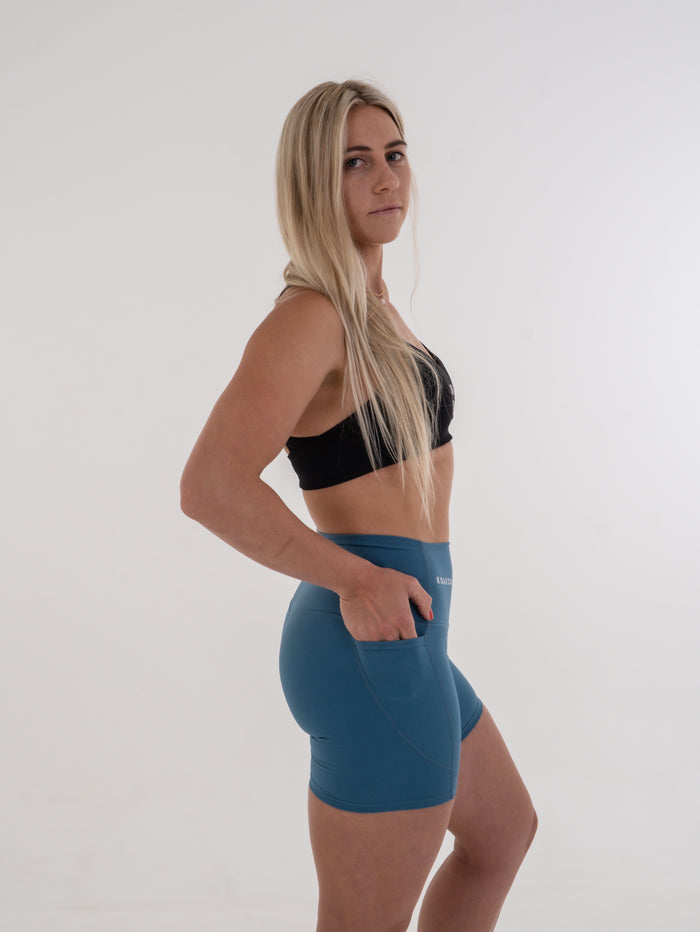 Summer Biker Pocket Shorts - Blue