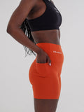 Summer Biker Pocket Shorts - Fox Red