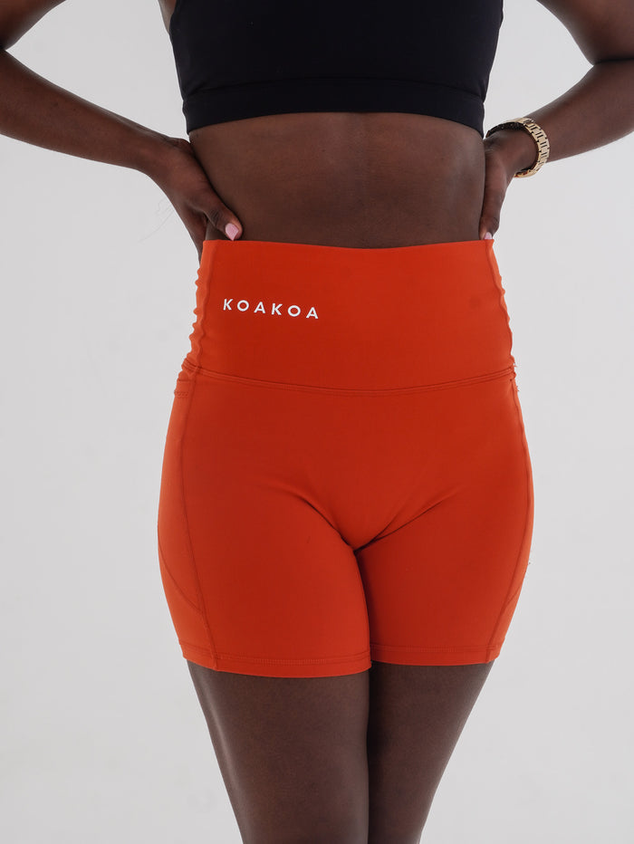 Summer Biker Pocket Shorts - Fox Red