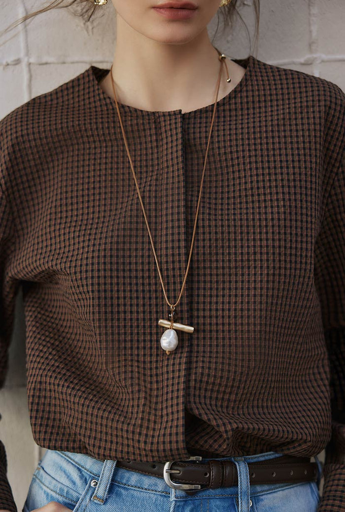 Petite Studio's Swayze Sculptural Pendant Necklace