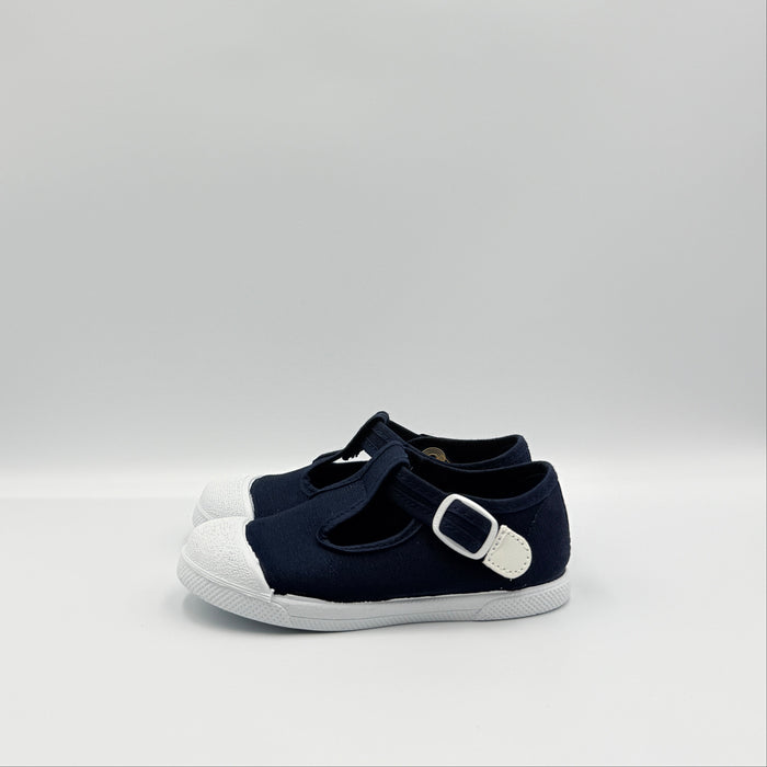 T- Strap 'Cap Toe' Marino