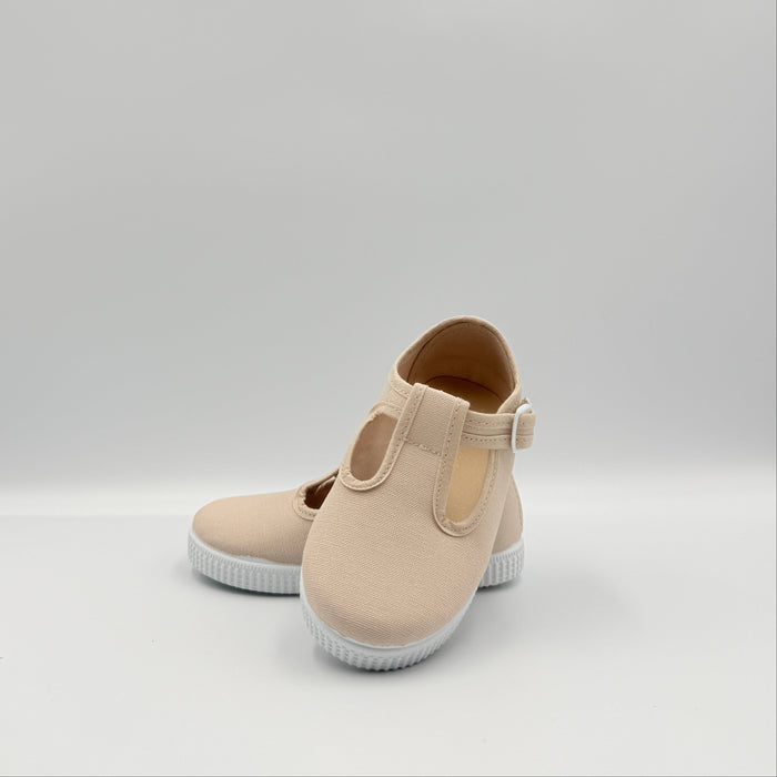 T- Strap 'Naia' Sand