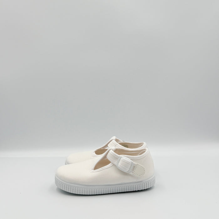 T- Strap 'Naia' White