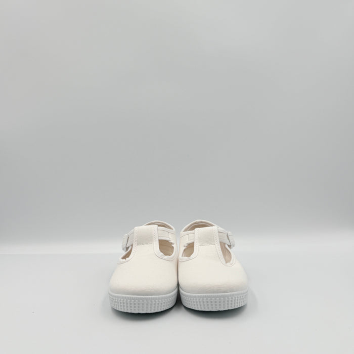 T- Strap 'Naia' White