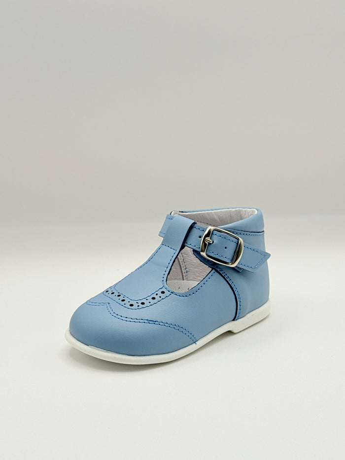 T-Bar Booties Powder Blue