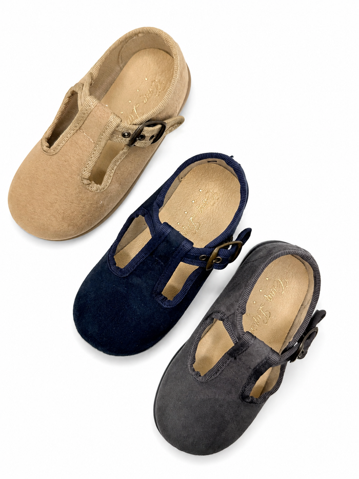 T-strap 'Serratex' Grey