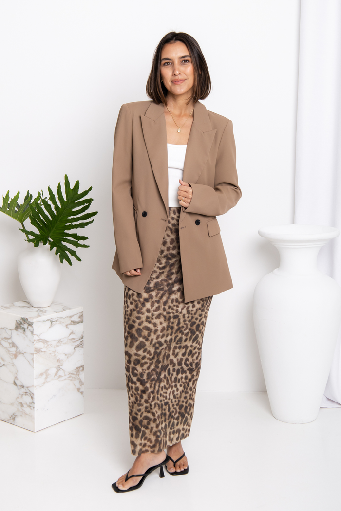 Taj Maxi Skirt - Leopard Print