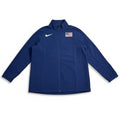 Nike Team USA Dri-FIT full-zip men's track jacket in XXL, blue with USA logo, lightweight athletic jacket for training or casual wear.