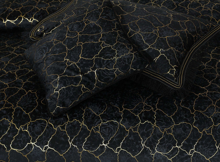 Texture Embossed Heavy Velvet Bed Sheet Set 4 Pcs Design 561 - Nishat Creative Store