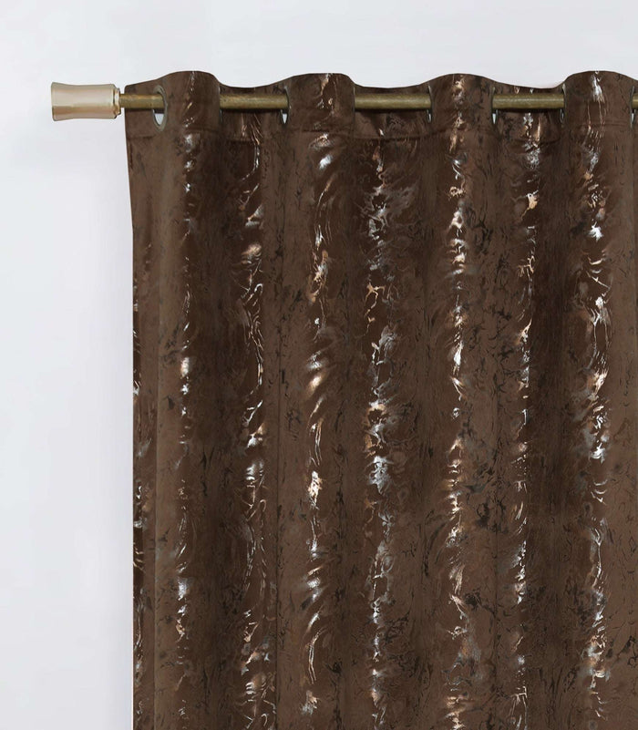 Texture Velvet Curtains Pack of 2 Design  073 - Nishat Creative Store